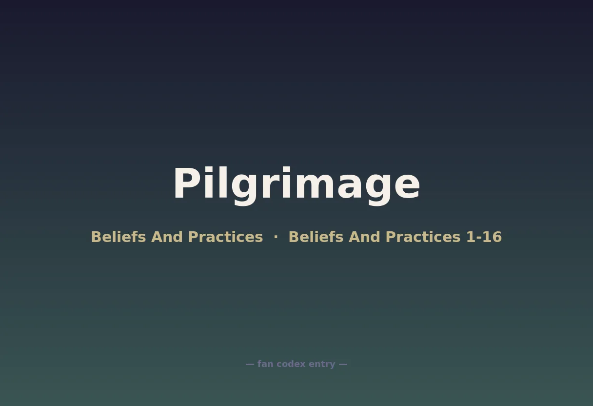 Pilgrimage