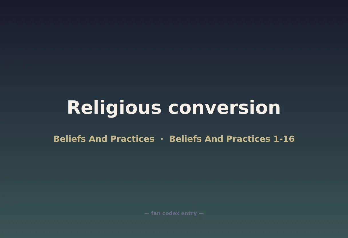 Religious conversion
